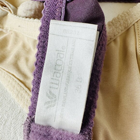 Wacoal Bra 36B 85231 Underwire Lined Lightly Padded Lace Purple Cream Set of 2 - Picture 11 of 11